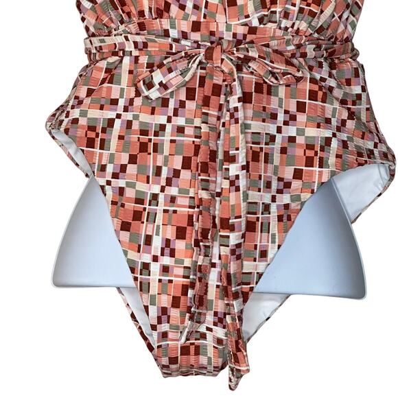 L*Space Allegra Convertible Ties One-Piece Swimsuit Bitsy Cut Women Large NWT - Picture 9 of 13